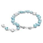 Swarovski Gema bracelet, Mixed cuts, Blue, Rhodium plated - Fast Shipping to USA & Canada - Image 5