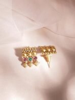 Rubans 22K Gold-Plated Stone Studded with Beads Traditional Necklace Set For Women and Girls ? Perfect for Weddings and Special Occasions - Fast Shipping to USA & Canada - Image 7