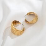 Shining Diva Fashion Latest Stylish Gold Plated Earrings for Women and Girls (16617er) - Fast Shipping to USA & Canada - Image 5