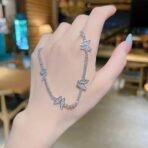 Fashion Frill Silver Chain For Women Stainless Steel Butterfly AD Studded Pendant Necklace For Women Girls Love Gifts Womens Jewellery - Fast Shipping to USA & Canada - Image 7