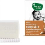 Mother Sparsh Milky Baby Bathing Soap Bar - 75g | Hypoallergenic pH 5.5 | Tear-Free Formulation | Prevents Dryness (Pack of 2) - Fast Shipping to USA & Canada