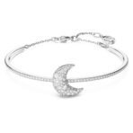 Swarovski Sublima bangle, Moon, White, Rhodium plated - Fast Shipping to USA & Canada - Image 2