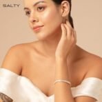 SALTY Anti Tarnish Glimmer Diamond Tennis Bracelet for Women | Fancy Jewellery Gifts | Hand Band | Latest Fashion Accessories for Girls | Minimal Jewelry Design | Gift for Mother's Day - Fast Shipping to USA & Canada - Image 3