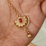 Store_of_arts (pp creations) Exquisite Temple Choker Necklace Set ? Traditional Gold-Plated Jewelry with Intricate Design - Fast Shipping to USA & Canada - Image 4