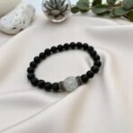 ACCESSHER Unisex Black Beaded Bracelet, Adjustable Handcrafted Stretchable Wrist Band, Stylish Minimal Hand Jewellery, Fashion Accessory for Girls and Boys - Fast Shipping to USA & Canada - Image 3