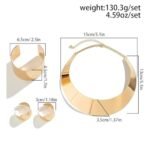 Shining Diva Latest Stylish Design Gold Plated Bracelet Earrings Necklace Jewellery Set for Women & Girls (rrsd16205s) - Fast Shipping to USA & Canada - Image 5