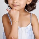 GIVA 925 Silver 18k Gold Plated Rose Gold Infact Bracelet | Adjustable| Gifts for Kids & Babies - Image 3