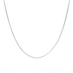 Clara Anti-Tarnish 92.5 Sterling Silver Silk Chain Necklace in 16 18 24 inches | Gift for Women & Girls - Fast Shipping to USA & Canada