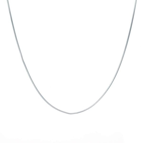 Clara Anti-Tarnish 92.5 Sterling Silver Silk Chain Necklace in 16 18 24 inches | Gift for Women & Girls - Fast Shipping to USA & Canada