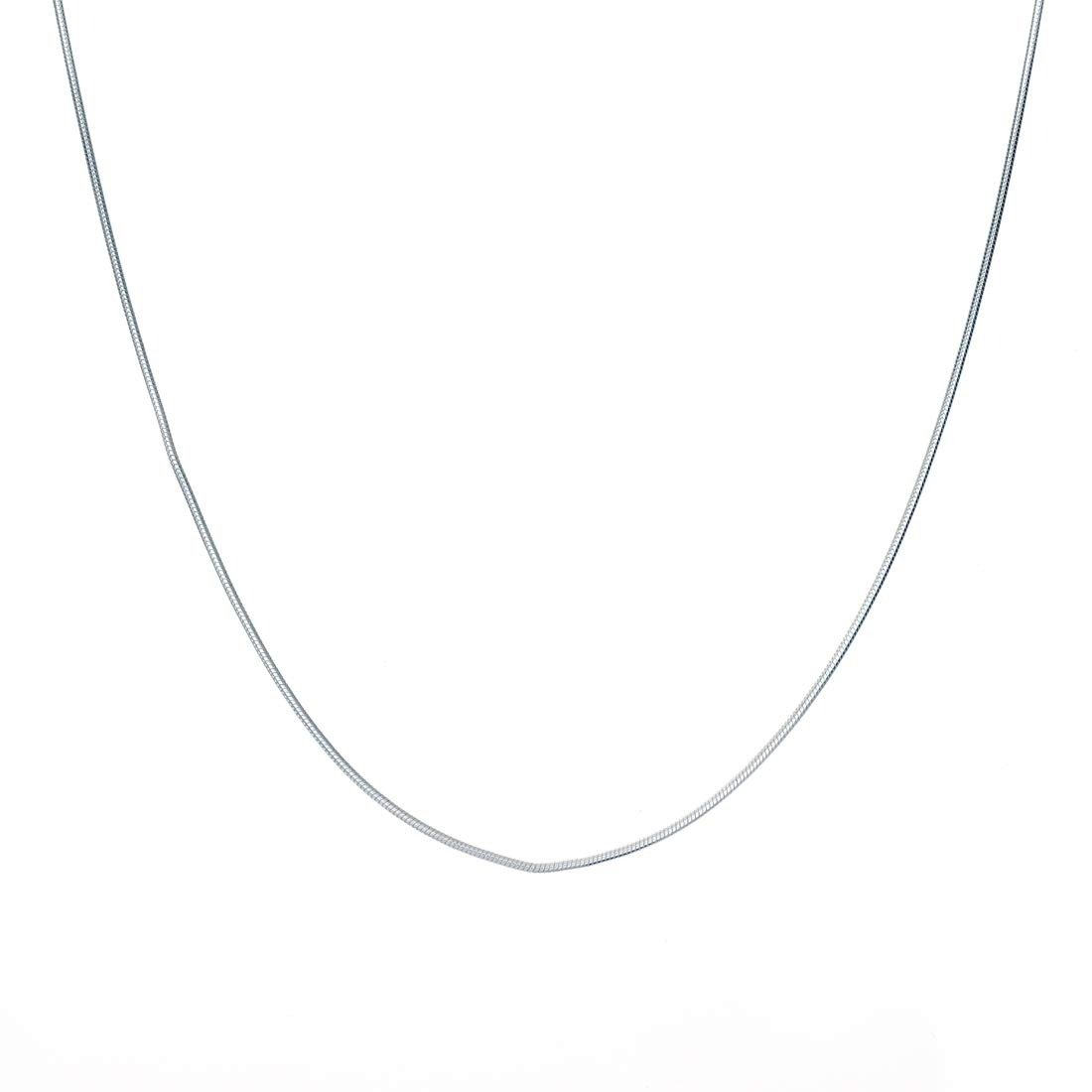 41j0iYonZpL.jpg Clara Anti-Tarnish 92.5 Sterling Silver Silk Chain Necklace in 16 18 24 inches | Gift for Women & Girls - Fast Shipping to USA & Canada - Image 1