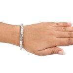Ananth Jewels Swarovski Zircon Solitaire Pure Brilliance Princess Cut Radiant Bracelet for Women 7 " - Fast Shipping to USA & Canada - Image 5