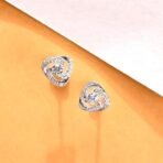 Clara 925 Sterling Silver Bianca Solitaire Pendant Earrings Chain Necklace Jewellery Set | Platinum Plated, Swiss Zirconia | Gift for Women and Girls - Fast Shipping to USA & Canada - Image 3