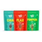 Yogabar Chia Seeds Grade 250g, Roasted Flax Seeds 250g, Pumpkin Seeds Unroasted Rich in Protein and Fiber Superfood 250g (Pack of 3) - Fast Shipping to USA & Canada - Image 2