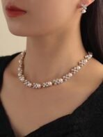 Shining Diva Fashion Necklace Jewellery Set for Women Latest Stylish Design Fancy Pearl Choker (15219s) - Fast Shipping to USA & Canada - Image 6