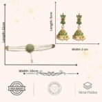 ACCESSHER Pearl Beads Floral Pendant Choker Necklace Set with Earrings - Fast Shipping to USA & Canada - Image 6