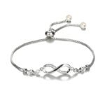 Mahi Lovely Gifting Jewelery Infinity Shape Adjustable Bracelet for Women & Girls (BR1101058R) - Fast Shipping to USA & Canada
