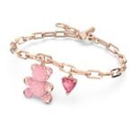 Swarovski Teddy bracelet, Bear, Pink, Rose gold-tone plated - Fast Shipping to USA & Canada - Image 3