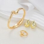 Shining Diva Fashion Latest Stylish Design Bracelet Earrings Ring Jewellery Set for Women - Fast Shipping to USA & Canada - Image 5