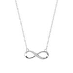 Clara 925 Sterling Silver Infinity Pendant Chain Necklace | Rhodium Plated, Swiss Zirconia |Gift for Women and Girls - Fast Shipping to USA & Canada