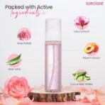 SUROSKIE Roses Glass Skin Mist | 2 in 1 Face Toner + Makeup Setting Spray | Enriched With Rose Water & Aloe Vera | Toner For Glowing & Hydrating Skin | All Skin Types | For Women - Fast Shipping to USA & Canada - Image 5