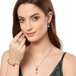 Zeneme Jewellery Set for Women Combo of Necklace Set with Earrings, Bracelet and Ring for Girls and Women - Fast Shipping to USA & Canada - Image 4