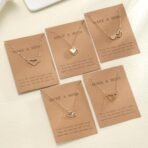 Shining Diva Fashion 5 Pcs Latest Stylish Crystal Heart Necklace Jewellery Set for Women Pendant Necklace Gifts for Girls (16475np) - Fast Shipping to USA & Canada - Image 7
