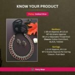 Sasitrends German Silver Oxidised Jewellery Set with AD Stones for Women & Girls - Traditional Elegance for Every Occasion - Fast Shipping to USA & Canada - Image 3