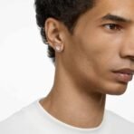 SWAROVSKI Women Constella Stud Earrings, Round Cut, Pav?, White, Rhodium Plated - Fast Shipping to USA & Canada - Image 6