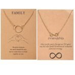 Fashion Frill Elegant Circular Gold Plated Attractive Pendant Necklace For Girls Women Combo of 2 - Fast Shipping to USA & Canada - Image 2