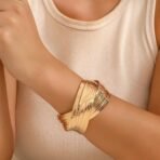 Shining Diva Fashion Gold Plated Latest Stylish Kada Bangle Cuff Bracelet for Women & Girls (16195b) - Fast Shipping to USA & Canada - Image 4