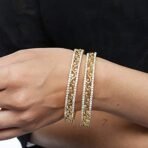 Sukkhi Austrian Diamond Bangles Set of 2 for Women - Fast Shipping to USA & Canada - Image 3