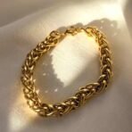 Fashion Frill Stylish Gold Bracelet For Men Criss Cross Stainless Steel Gold Bracelet For Men Specially Made For Men Gift For Him - Fast Shipping to USA & Canada - Image 3