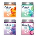 Odonil Air Freshener Pack, Orchid Dew, Jasmine Mist, Lavender Meadow, Mystic Rose, 45g Each, 4 Pack - Fast Shipping to USA & Canada