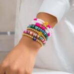 Shining Diva Fashion Latest Stylish Multilayer Boho Bohemian Bangle Bracelet for Women and Girls (rrsd15878b)(Multicolor) - Fast Shipping to USA & Canada - Image 7