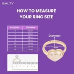 SALTY Crescent Gold Finger Ring for Women - Fast Shipping to USA & Canada - Image 6