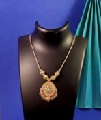 CUTE GOLD One Gram Micro Gold Plated & Copper Traditional Designer Jewellery Stone Necklace for Women and Girls (NEC-8045) - Fast Shipping to USA & Canada - Image 5