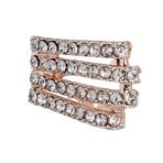 ACCESSHER Rosegold Plated AD Studded Handcrafted Necklace For Women & Girls - Fast Shipping to USA & Canada - Image 7