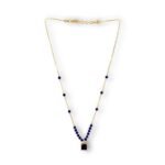 ACCESSHER Gold Plated Beaded Pendant Chain Necklace - Fast Shipping to USA & Canada