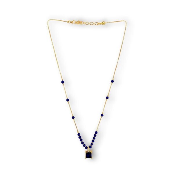 ACCESSHER Gold Plated Beaded Pendant Chain Necklace - Fast Shipping to USA & Canada