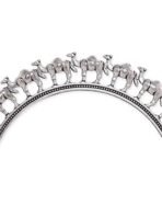 Rubans Set of 2 Silver Plated Oxidised Bangles - Fast Shipping to USA & Canada - Image 7