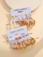 Shining Diva Fashion 12 Pairs Combo Earring Set Latest Stylish Western Earrings for Women and Girls (16142er) - Fast Shipping to USA & Canada - Image 5