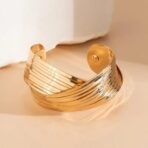 Shining Diva Fashion Gold Plated Latest Stylish Kada Bangle Cuff Bracelet for Women & Girls (16195b) - Fast Shipping to USA & Canada - Image 5