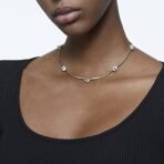 SWAROVSKI Womens Constella Choker, Round Cut, White, Shiny Gold-Tone Plated - Fast Shipping to USA & Canada - Image 5