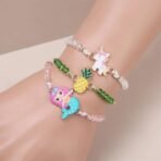 Shining Diva Fashion 12PCS Stylish Bracelet for Girls Kids Latest Jewellery Friendship Party Birthday Gifts (16021b)(Multicolor) Rakhi for Brother Kids Combo - Fast Shipping to USA & Canada - Image 7