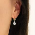 Peora Pearl Studded Gold Plated Drop Earrings Fashion Stylish Jewellry Gift For Girls & Women (PX9E60) - Valentines Gift for Her - Fast Shipping to USA & Canada - Image 3