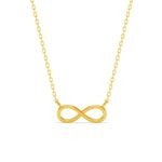 Clara 925 Sterling Silver Yusra Infinity Pendant Chain Necklace | Gold Plated |Gift for Women and Girls - Fast Shipping to USA & Canada