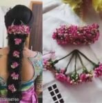 YouBella Jewellery Gifts Stylish Latest Artificial Flower for Hair Veni Gajra Brooch Bridal Accessories for Girls and Women (YBHAIR_41751) - Fast Shipping to USA & Canada - Image 4