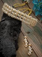 Shining Diva Fashion Latest Stylish Design Fancy Traditional Pearl Necklace Jewellery Set for Women (15945s) - Fast Shipping to USA & Canada - Image 5