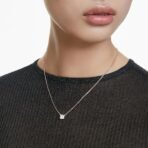 Swarovski Women's Stilla Pendant, Square Cut, White, Rose Gold-Tone Plated - Fast Shipping to USA & Canada - Image 3