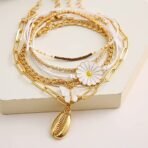 Shining Diva Fashion Set of 6 Latest Stylish Multilayer Charm Bracelet for Women and Girls (14694b) - Fast Shipping to USA & Canada - Image 7